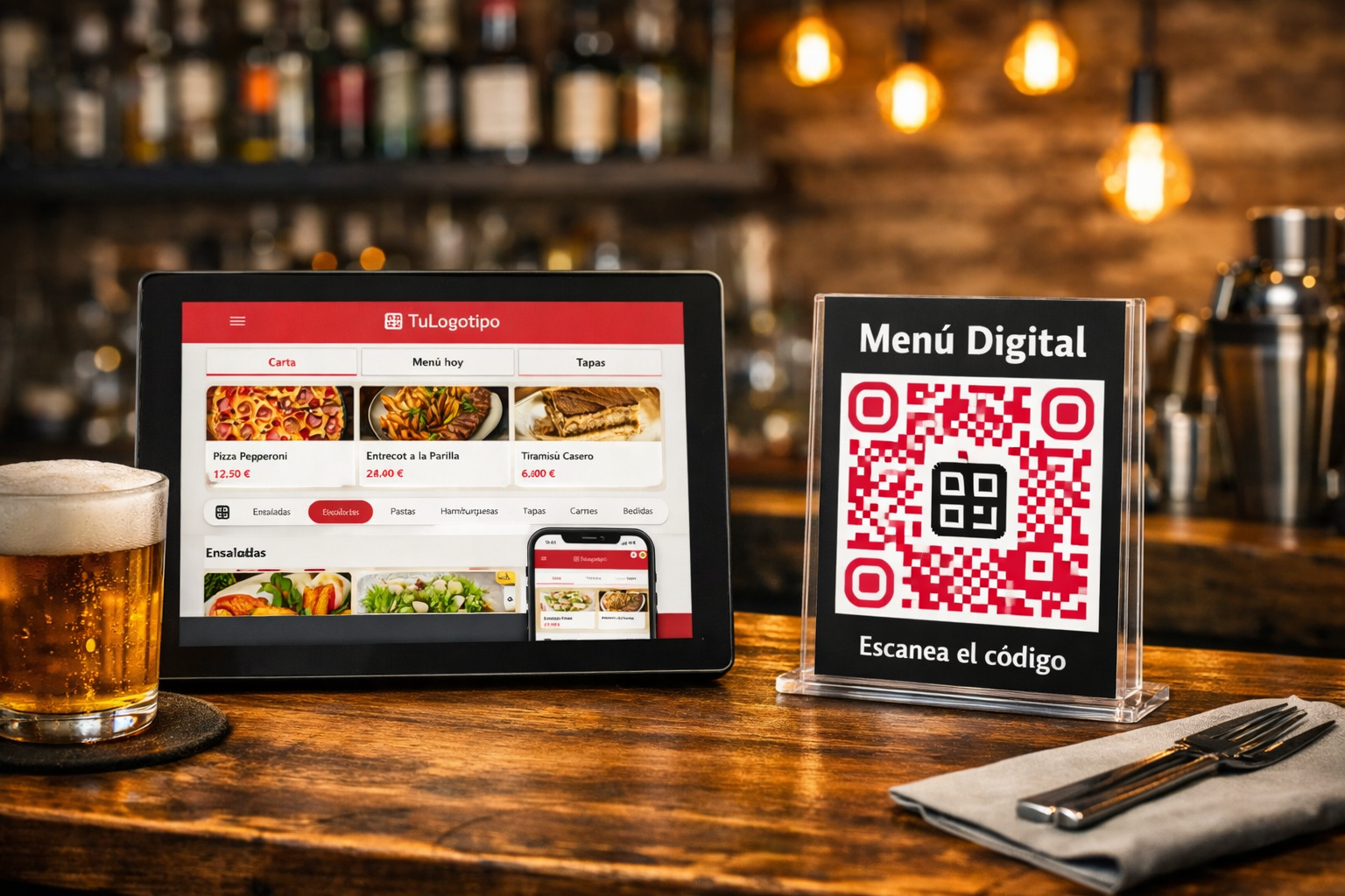 Cómo crear la carta digital de un bar paso a paso