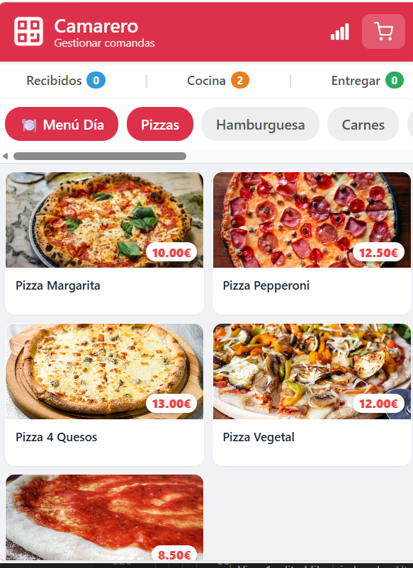 demo carta digital QR